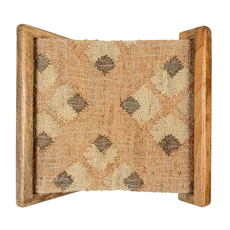 Hello Honey® 20" Natural Brown Modern Collapsible Wood Folding Stool