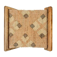 Hello Honey® 20" Natural Brown Modern Collapsible Wood Folding Stool