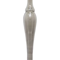 Silver Aluminum Traditional Candlestick Holders, 33x16x16"