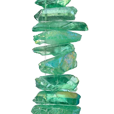 Light Green Crystal Quartz Stick Beads by Bead Landing™