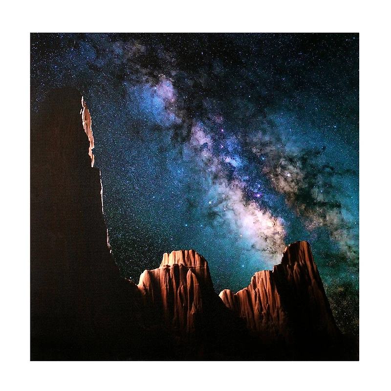 Starscape Canyon Evening Sky Glossy Wall Art