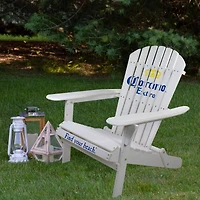 36" White Corona Classic Folding Wooden Adirondack Chair
