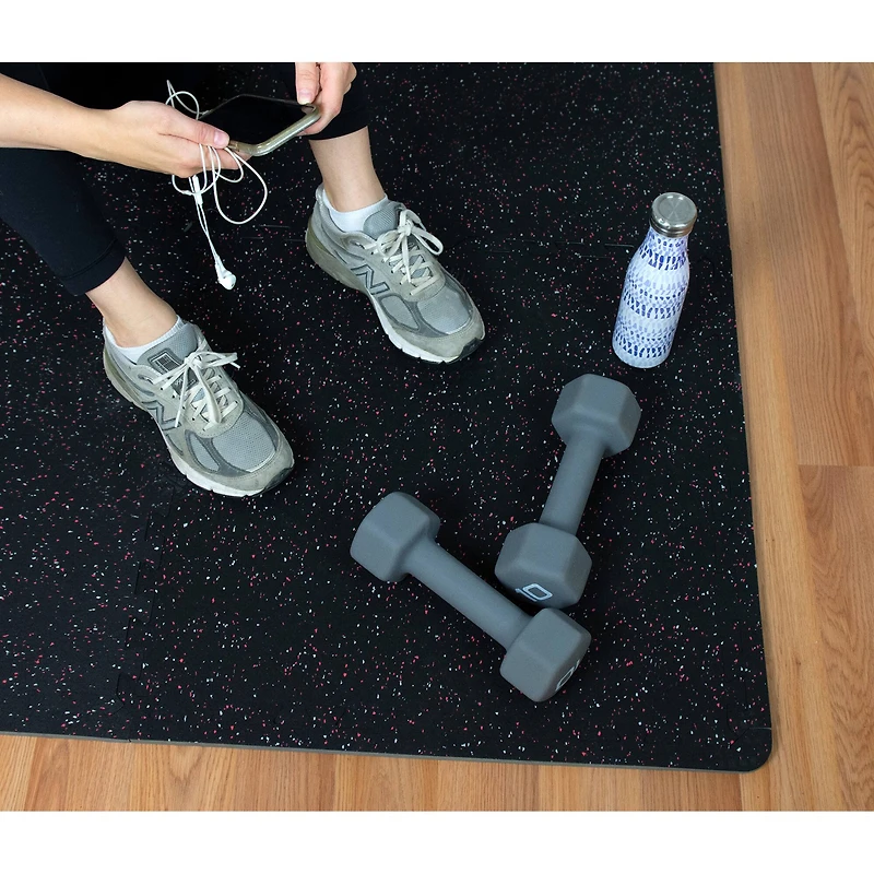 FloorPops Rhyolite Rubber Interlocking Tiles