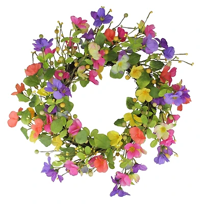 20" Bright Spring Floral Wreath
