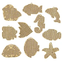 Wonderland Crafts Ocean Life Embroidery Wood Blanks Set