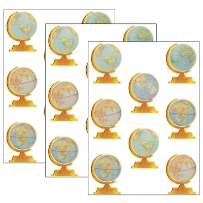 Teacher Created Resources Travel The Map Globes Accents, 3 Packs of 30