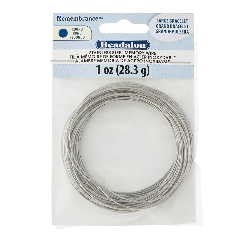 Beadalon® Remembrance™ Large Stainless Steel Memory Wire Bracelets