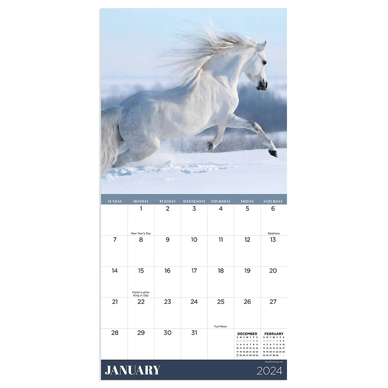 TF Publishing 2024 Horses Mini Calendar
