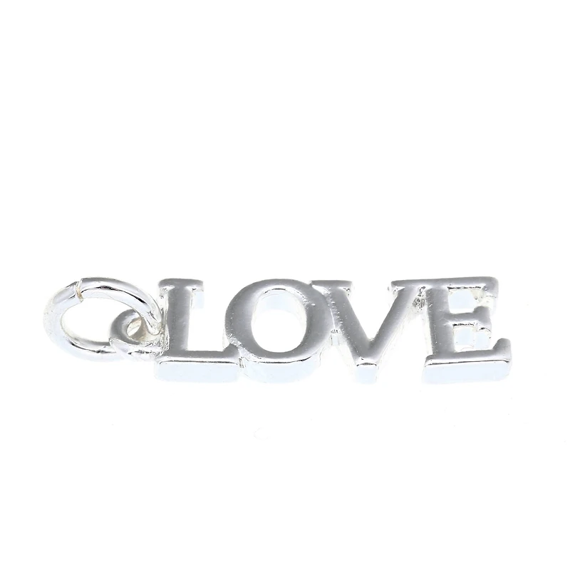 Silver Plated Love Charm by Bead Landing™