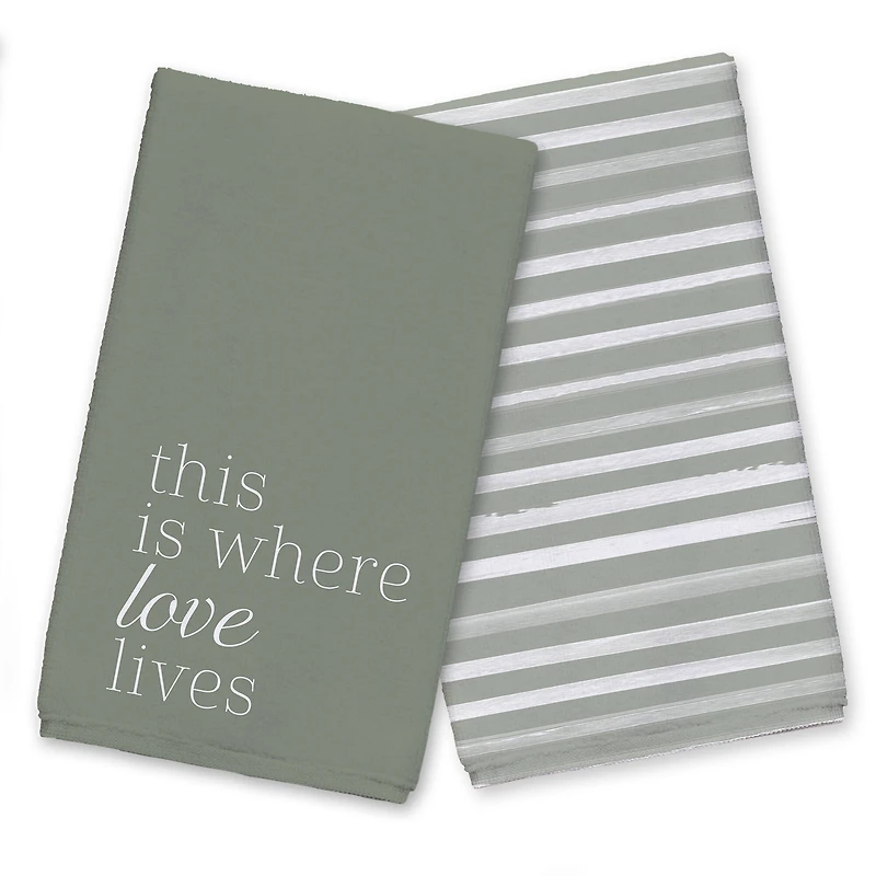 Where Love Lives 16" x 25" Towel Set