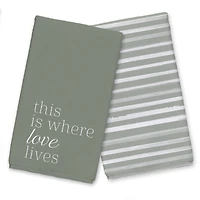 Where Love Lives 16" x 25" Towel Set