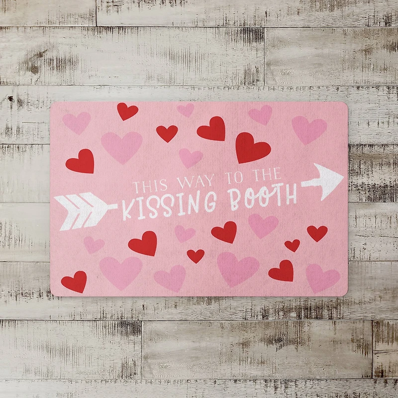 Kissing Booth This Way Floor Mat