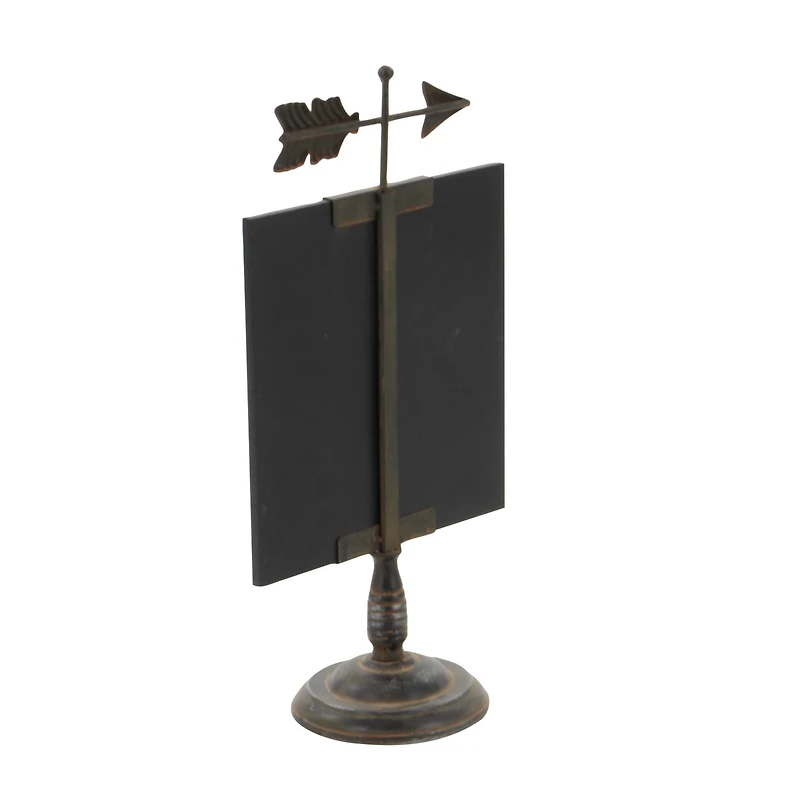 20" Black Metal Farmhouse Chalkboard Sign