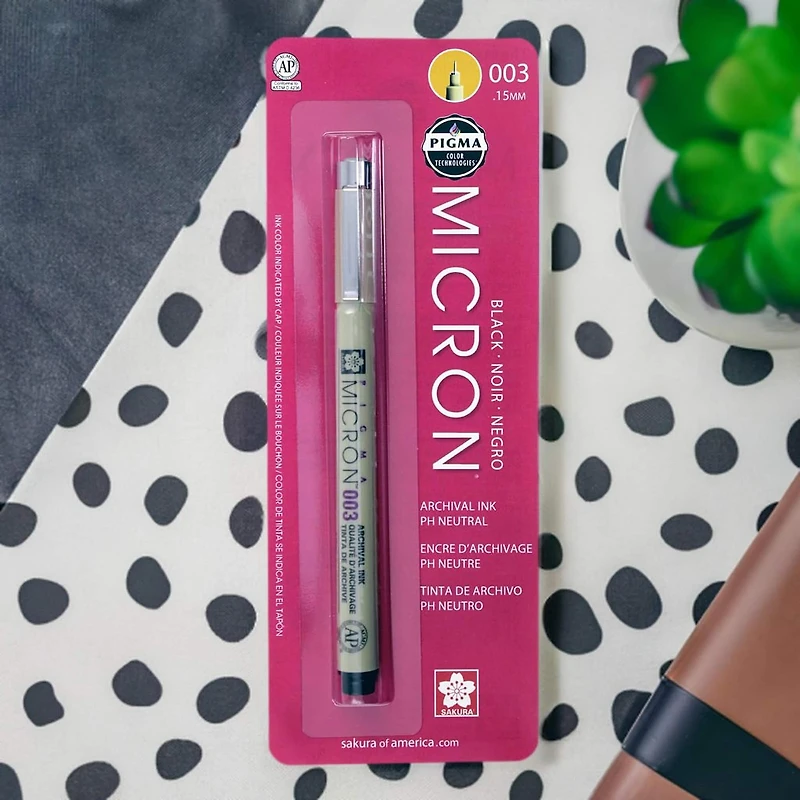 Pigma® Micron™ 003 Fine Line Pen, Black