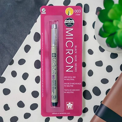 Pigma® Micron™ 003 Fine Line Pen, Black