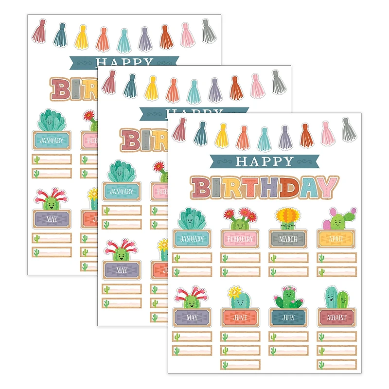 Teacher Created Resources® Happy Cactus Crew Happy Birthday Mini Board Set