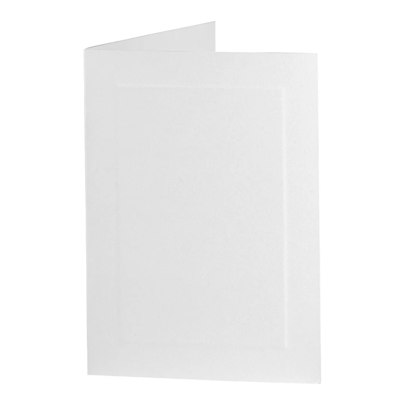 JAM Paper A7 White Blank Foldover Cards with Panel