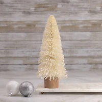 11.5" Unlit Glittered Sisal Artificial Christmas Tree 