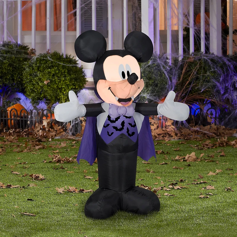 3.5ft. Airblown® Inflatable Disney Mickey in Vampire Costume
