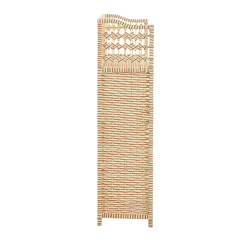 Household Essentials 39" Woven Paper Rattan Accent Shelf
