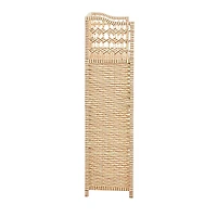 Household Essentials 39" Woven Paper Rattan Accent Shelf