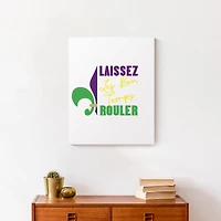 Laissez Les Bon Temps Rouler Mardi Gras Canvas Wall Art