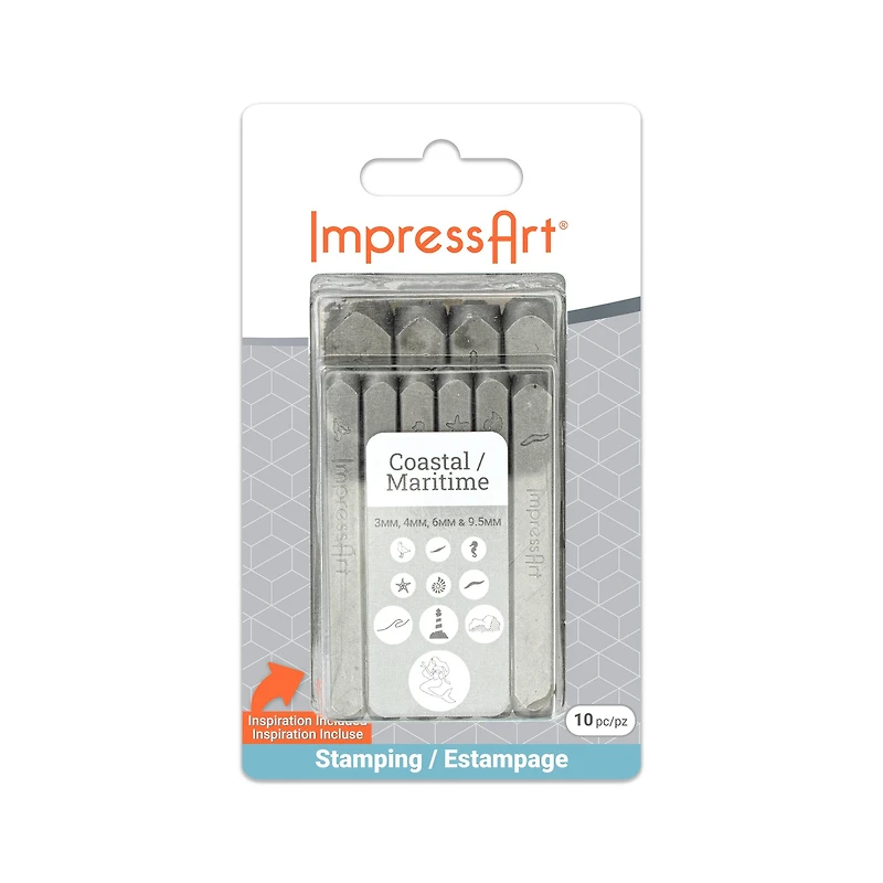ImpressArt® Coastal Metal Stamps Pack