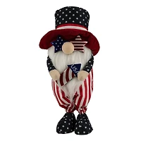 12.2" Patriotic Rocket 4th of July Americana Gnome with Star-Shapes Sunglasses