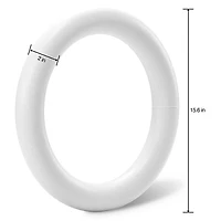 FloraCraft® CraftFōM 16" White Extruded Wreath
