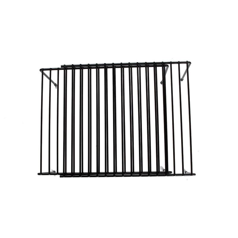 Mind Reader Black Multi-Purpose Expandable Kitchen Counter & Cabinet Shelf Storage