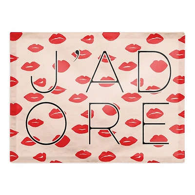 J'adore 18" x 14" Cotton Twill Placemat