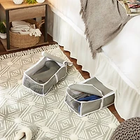 DII® Gray Under-The-Bed Shoes Soft Storage Set, 2ct.