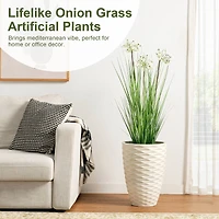 Glitzhome® 3.25ft. Faux Onion Grass Plant in Pot