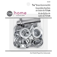 Dritz Home 7/16" Zinc-Plated Brass Grommet Kit