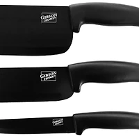 Gibson Home® Edge Craft Nonstick Stainless Steel Cutlery Set with Cutting Board
