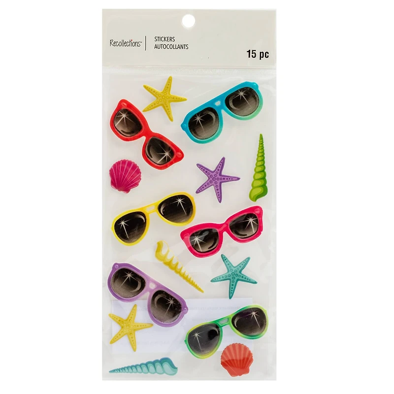 Sunglass Dimensional Stickers by Recollections™