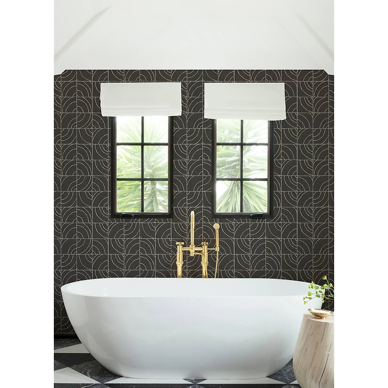 NuWallpaper Egypt Sherrod Batik Blok Peel & Stick Wallpaper