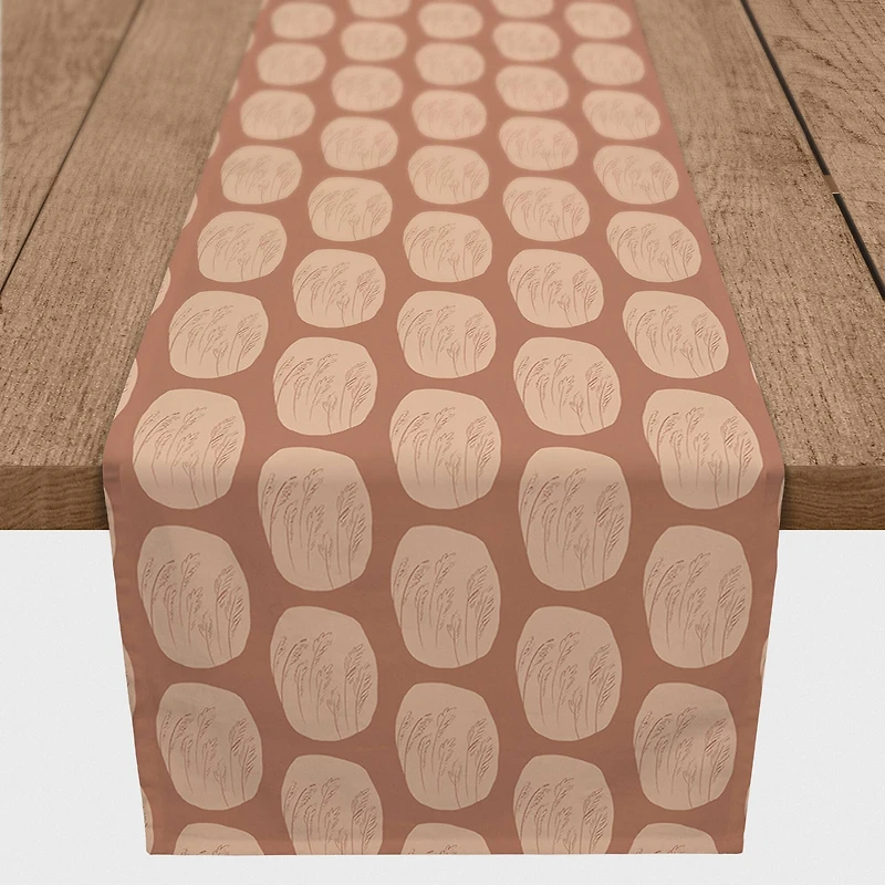 Bohemian Terracotta Cotton Twill Table Runner