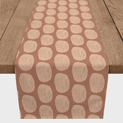 Bohemian Terracotta Cotton Twill Table Runner