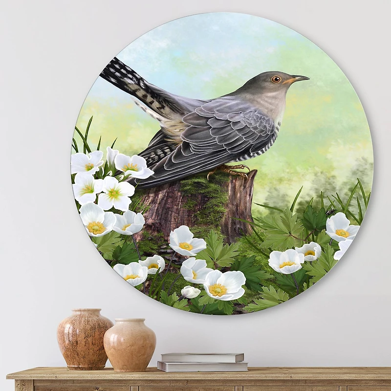 Designart - Cuckoo Bird On An Old Stump