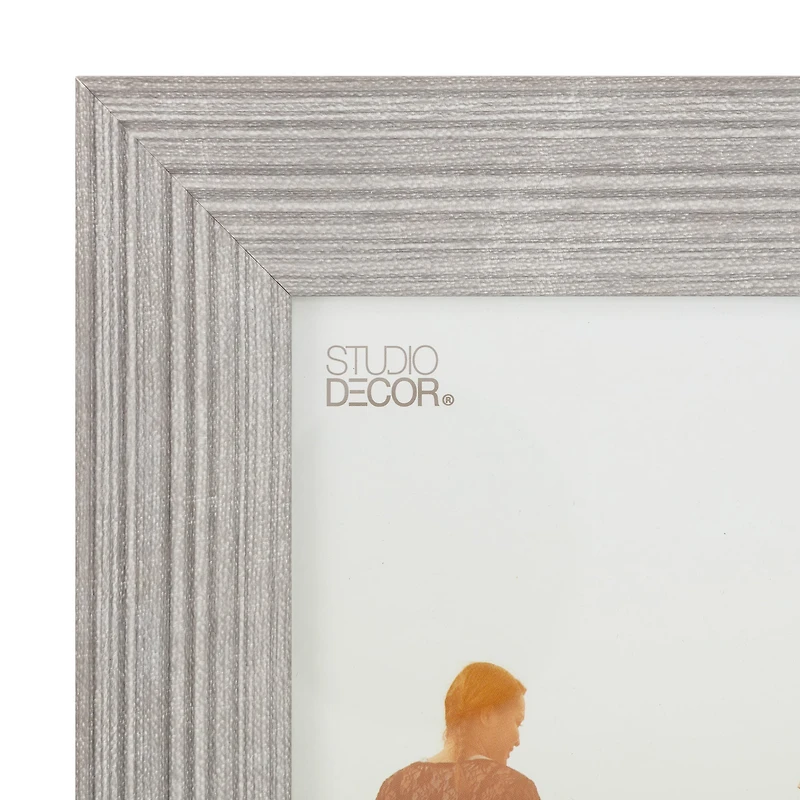 Expressions™ 5" x 7" Gray Ribbed Frame by Studio Décor®