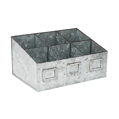 Mind Reader Galvanized Steel Organizer