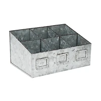 Mind Reader Galvanized Steel Organizer