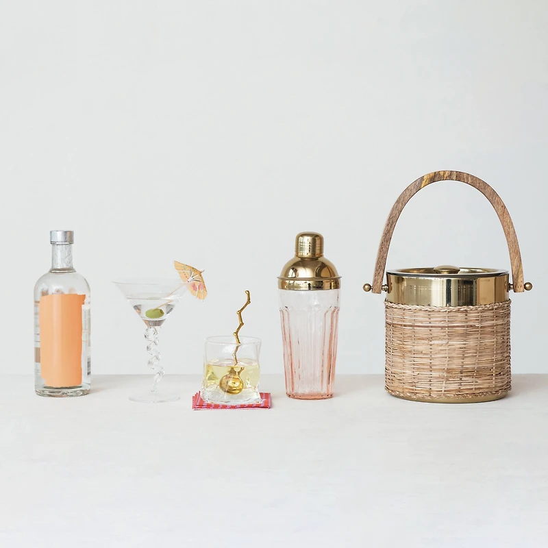 Hello Honey® 6oz. Clear Twisted Stem Martini Glasses, 6ct.