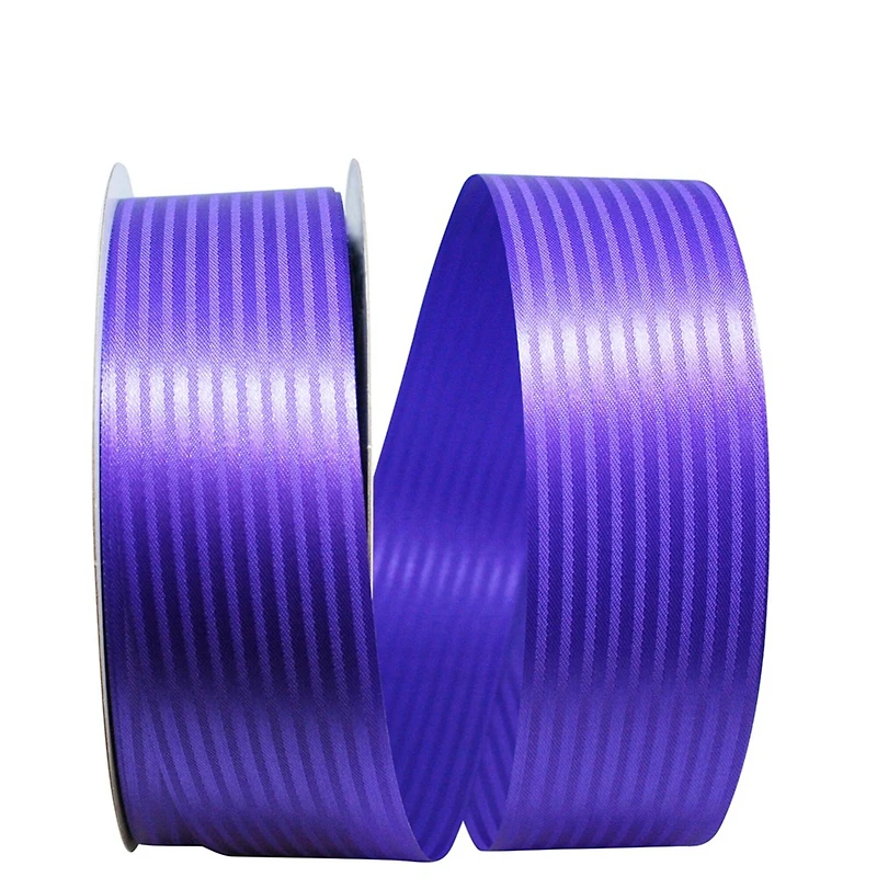 JAM Paper 1.875" x 100yd. Grape Tux Stripe Ribbon