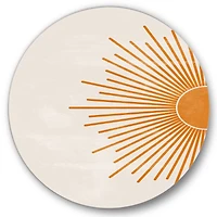Designart - Orange Sun Print I