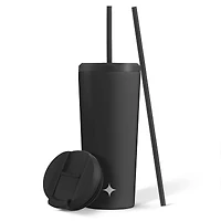 JoyJolt® 20oz. Vacuum Insulated Tumbler with Flip Lid & Straw