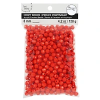 8mm Faceted Acrylic Round Craft Beads by Bead Landing