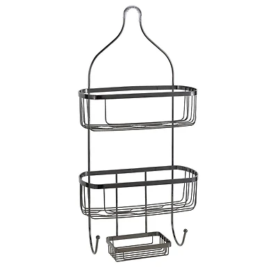 Bath Bliss Prince Design Black Onyx Shower Caddy