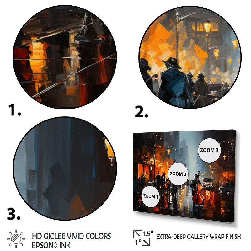 Designart "African American Harlem City" African American Wall Art Prints